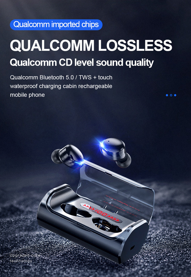 T8 Bluetooth 5.0 headset touch control wireless headset