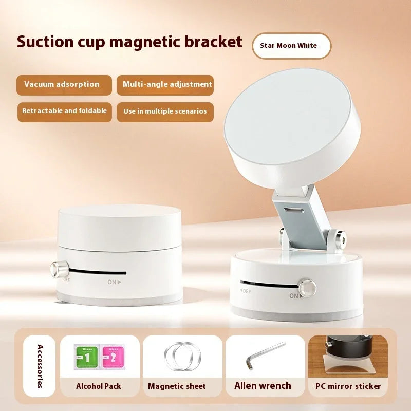 Foldable Magnetic Vacuum Suction Cup Car Phone Holder