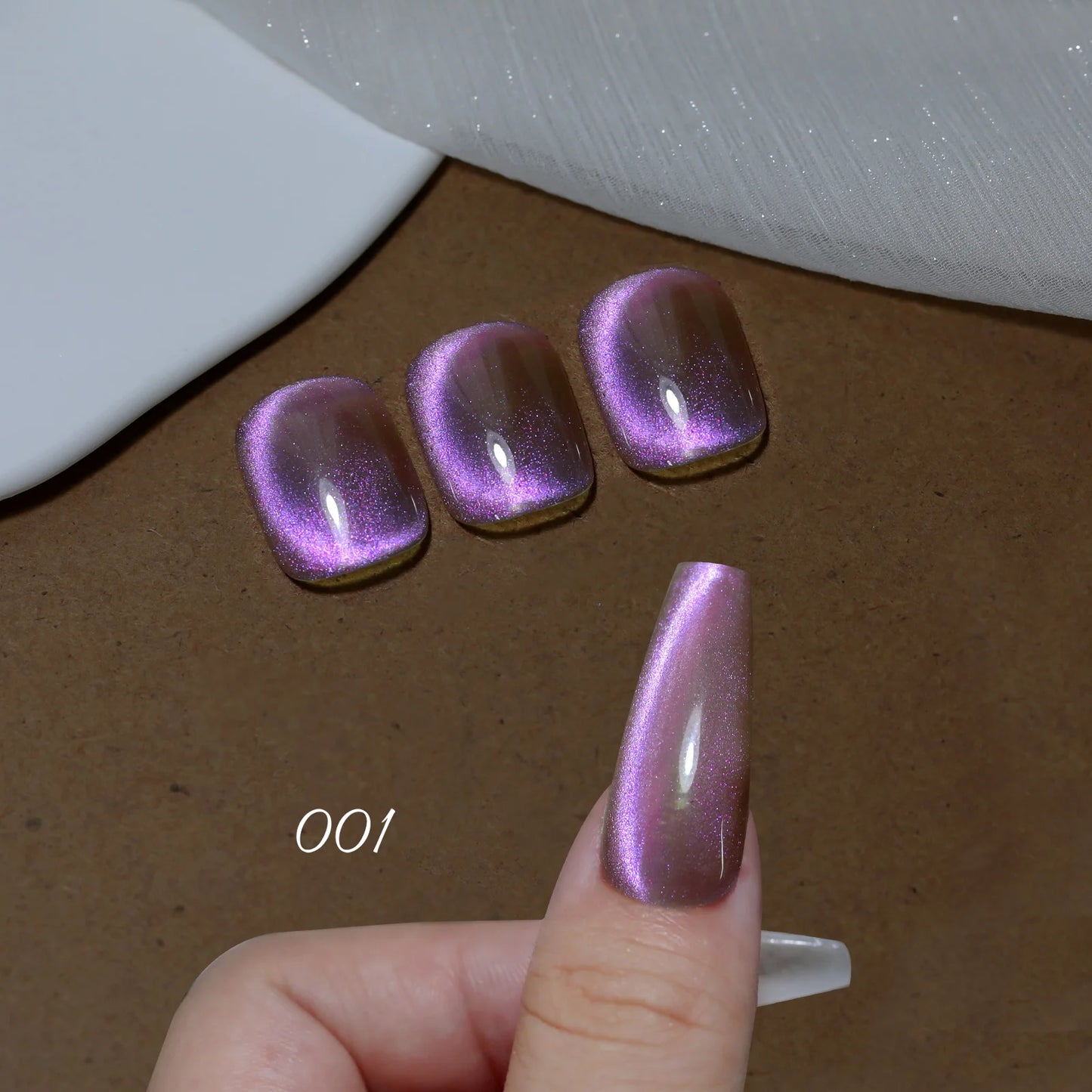 Aurora Blue Tears Cat Eye Magnetic Gel Nail Polish Sparkling Shimmer Fairy Crystal Magnetic Gel Nail Polish for DIY Charm Nails