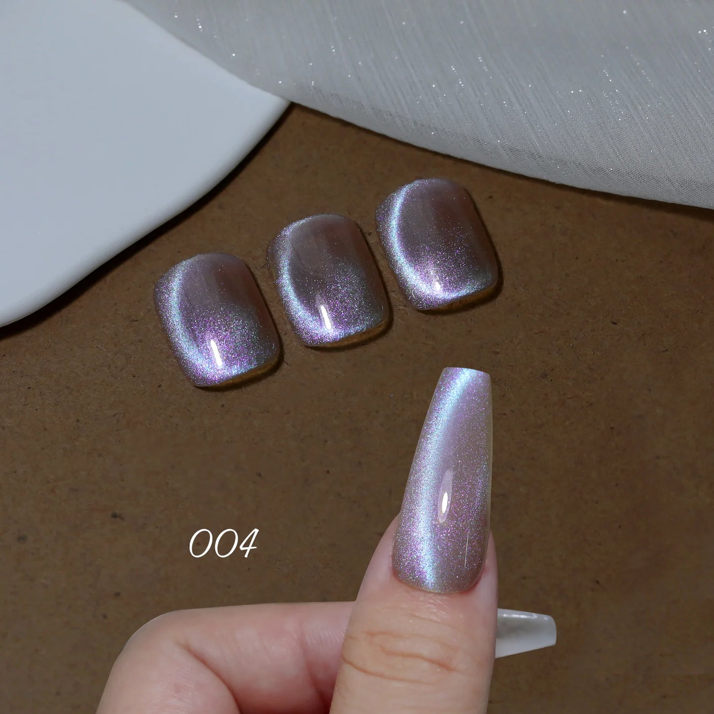 Aurora Blue Tears Cat Eye Magnetic Gel Nail Polish Sparkling Shimmer Fairy Crystal Magnetic Gel Nail Polish for DIY Charm Nails
