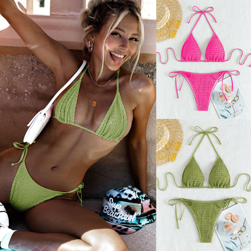 Women's Fashion Personality Halter Spaghetti Straps Bikini