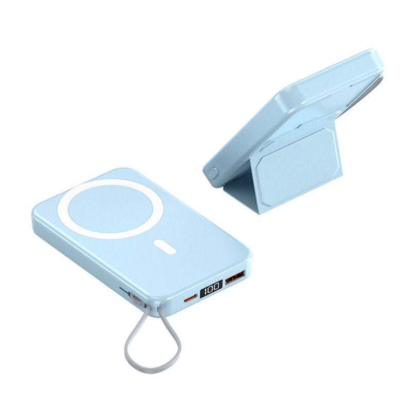 Magnetic Power Bank With Cable Bracket