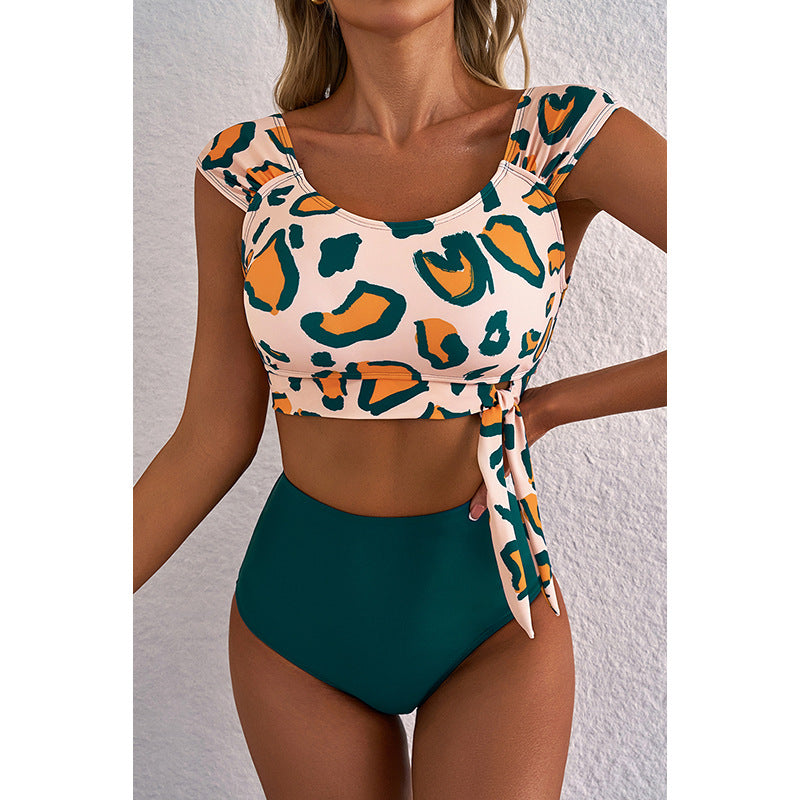High Waist Bikini Women's Split Swimsuit