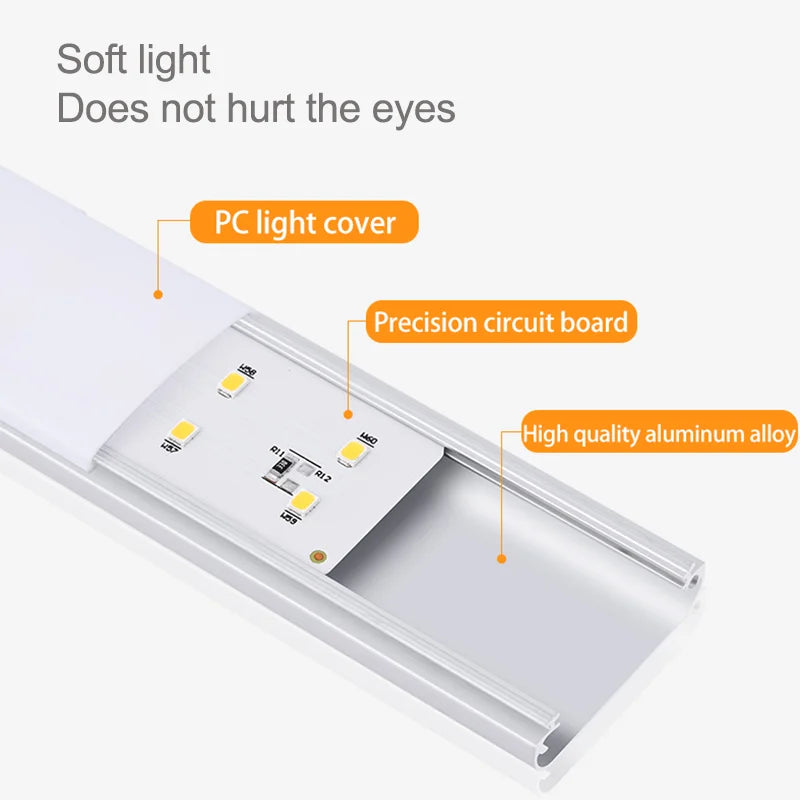 10/20/30/40/60CM Night Light USB Rechargeable Motion Sensor Led Light