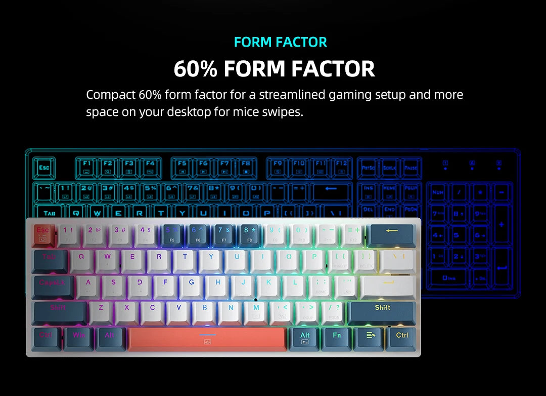 Machenike K500-B61 Mini Mechanical Keyboard