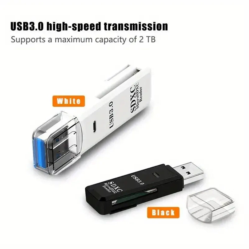 Robust 2-in-1 USB 3.0 2.0 Micro SD Card Reader