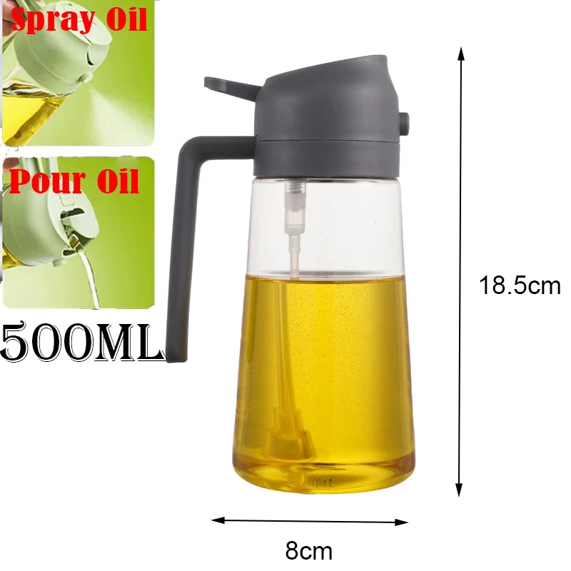 2in1 500ml Plastic Oil Sprayer/Dispenser