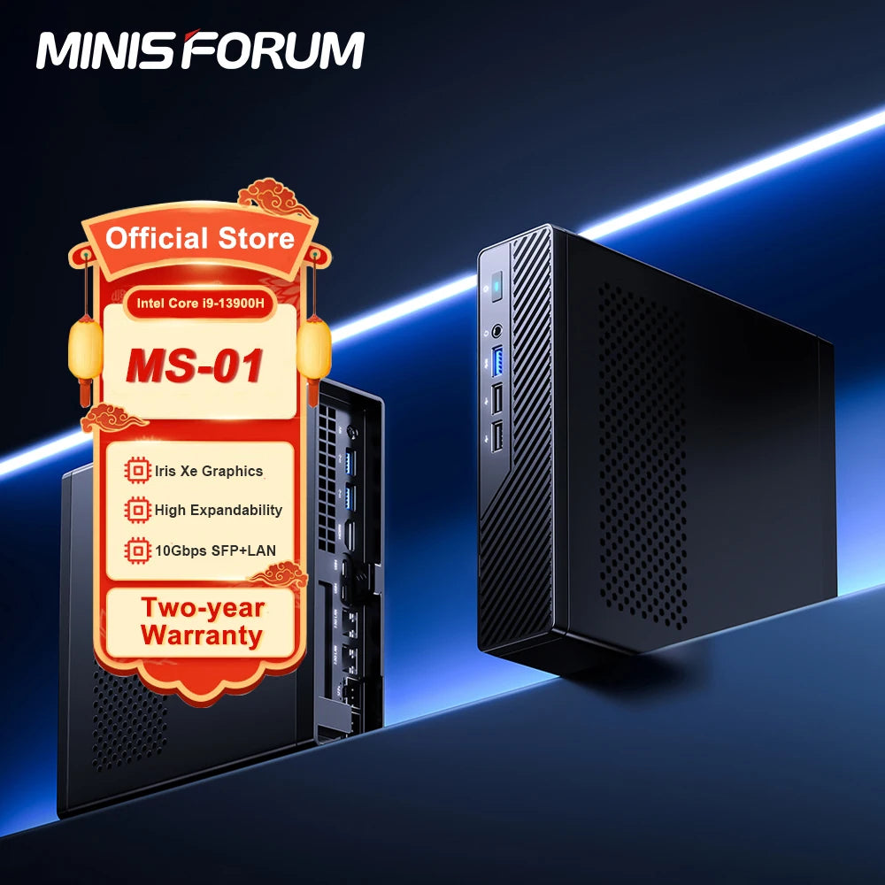 MINISFORUM Mini PC MS-01 Intel i9 Mini Computer