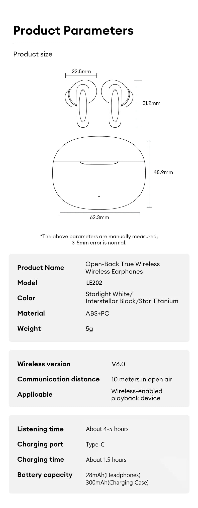 New Lenovo LE202 TWS Bluetooth 6.0 Gaming Earphones AI Call Noise Cancellation Sound Quality Headphone Long Battery Life Earbuds