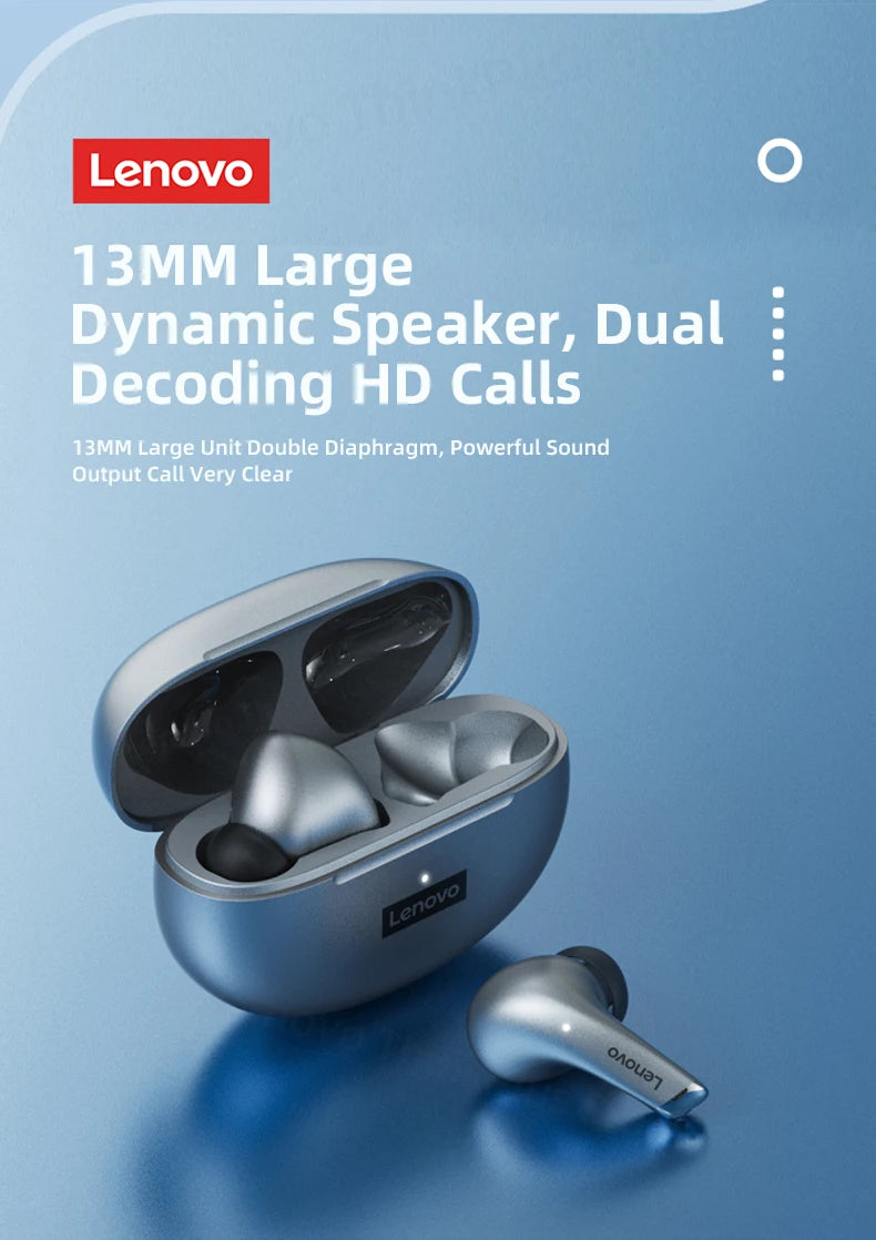 Original Lenovo LP5 TWS Wireless Bluetooth Earphone Long Battery Life Sports Headphone Dual Mode Gaming HD Call Headset With Mic