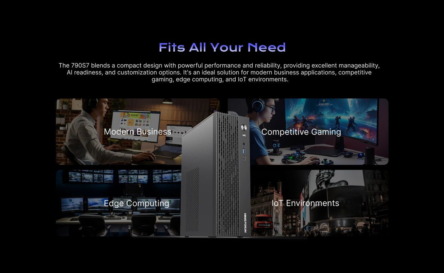 MINISFORUM MINI PC 795S7 - Mini Gaming Desktop