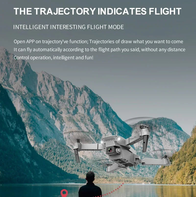 New E88 Pro WIFI FPV Drone Wide Angle HD 4K 1080P Camera Height Hold RC Foldable Quadcopter Dron Helicopter Toys Gift