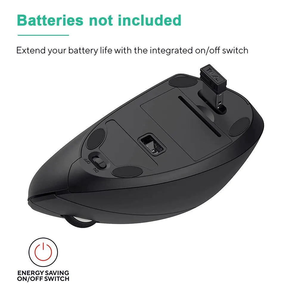 Ergonomic 2.4GHz Wireless Optical Vertical Mouse