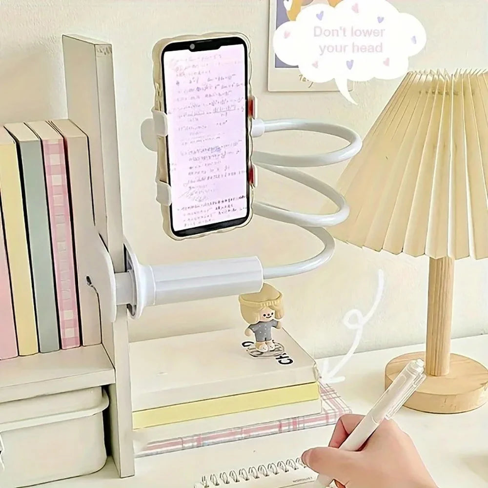 360° Adjustable Mobile Phone Holder Universal Flexible Clip Stand Smartphone Holder Lazy Holder Bed Desktop Bracket Mount Stand