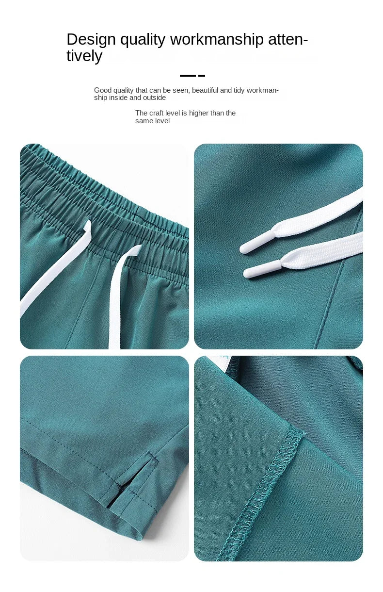 2024summer hot selling sports shorts, running pants, three piece pants, men's and women's zippered pockets, couple's short
