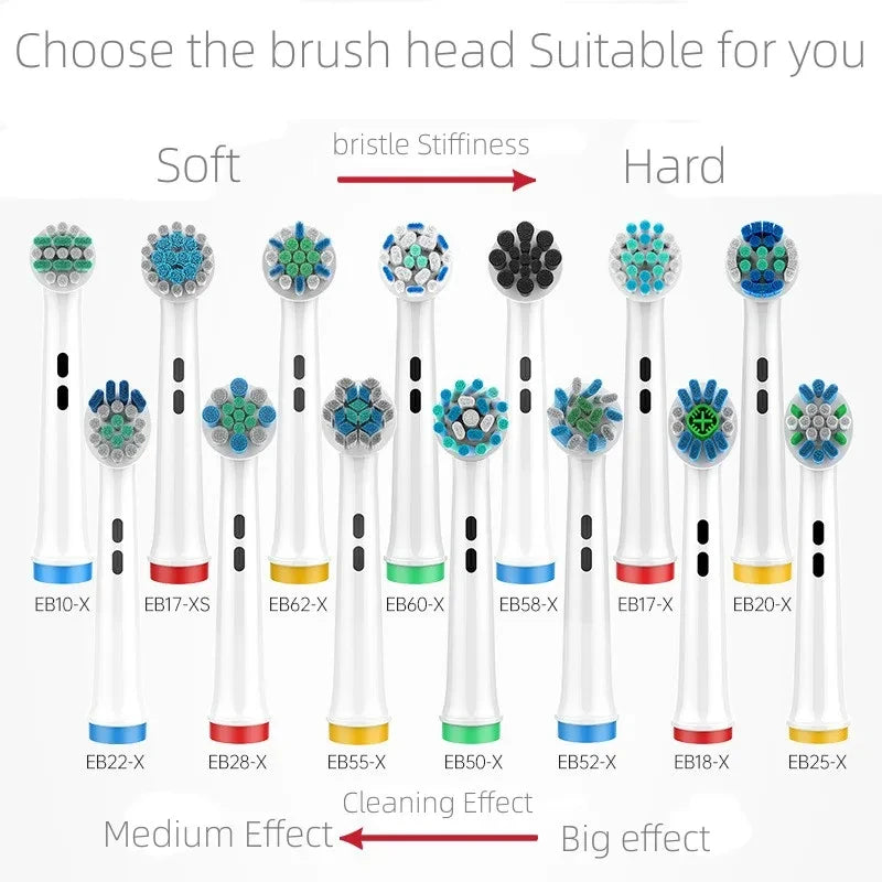 4PCS Dupont Bristle Electric Toothbrush Heads For Oral B