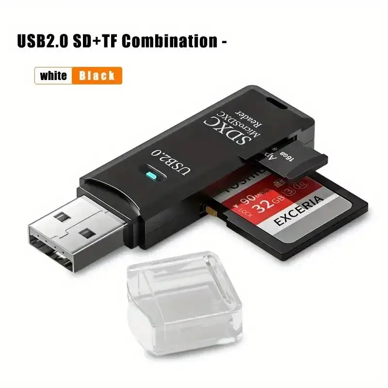 Robust 2-in-1 USB 3.0 2.0 Micro SD Card Reader