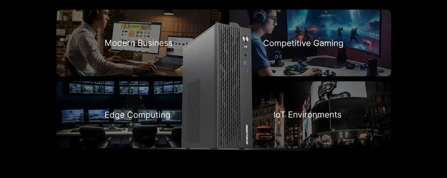 Minisforum Gamer Mini PC AMD Ryzen 9 7945HX RTX 4060 8G GDDR6 RTXA2000ADA 2×DDR5 Win 11 Compact Desktop Pffice Computer 12900HK