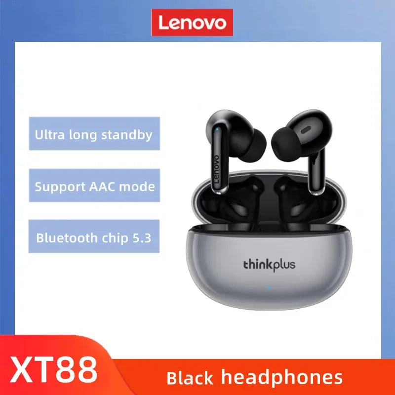 Original Lenovo XT88 Wireless Bluetooth Earbuds Hifi Music Earphone With Microphone Headphone Sport Waterproof Headset 2022 New