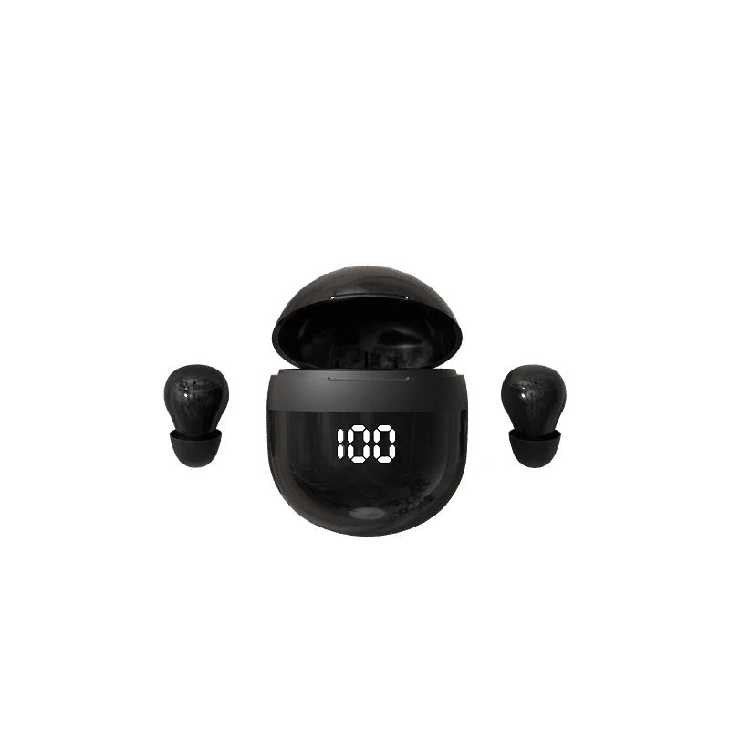 Ultra Small Mini Bluetooth 5.3 Headset Digital Display Wireless Touch Invisible Headphones Noise Reduction Sleep Earbud With Mic
