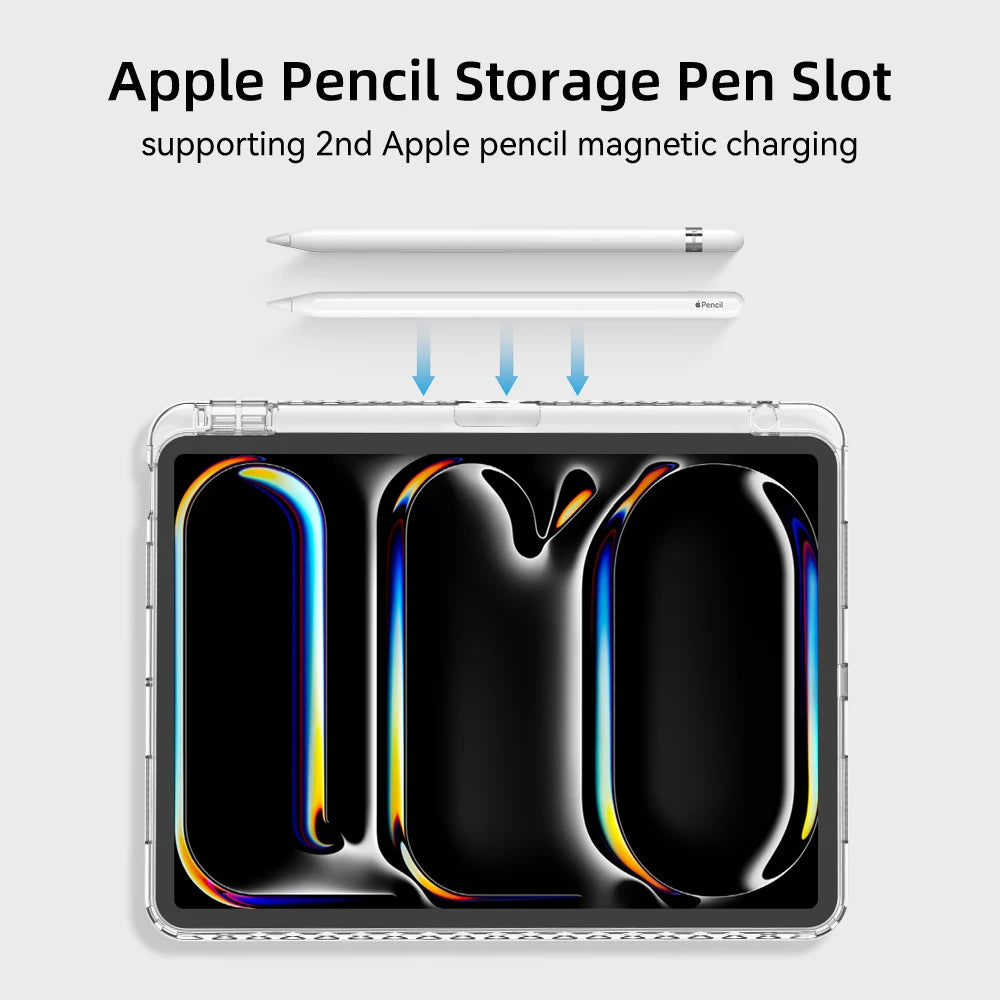 For 2024 iPad Air 6 Case iPad Air 5 6 11 iPad Pro 11 12.9 13 10 Gen 10.2 9th 8th 7th 9.7 6th 5th Mini 7 6 Case With Pen Holder