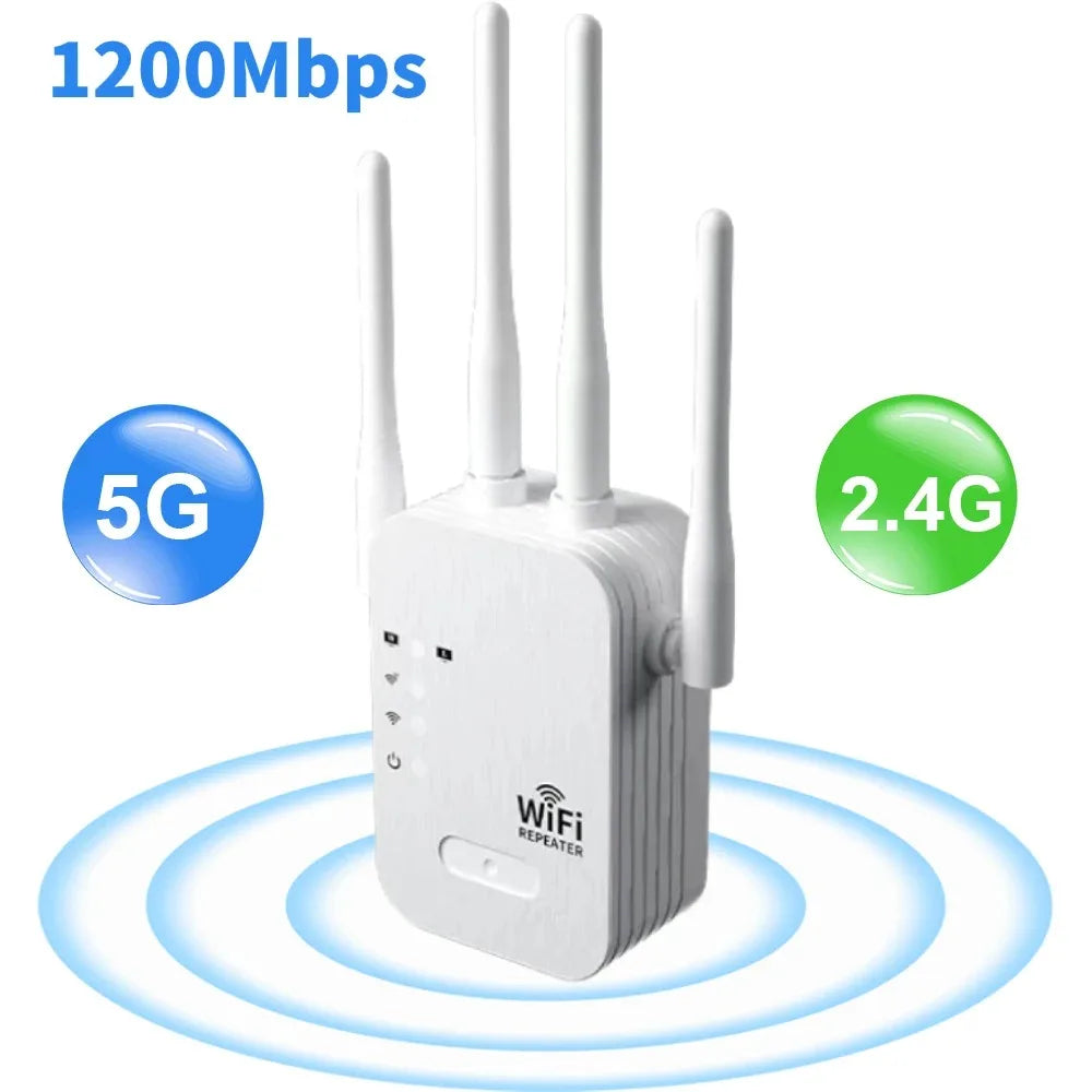 1200Mbps Dual-Band WiFi Repeater