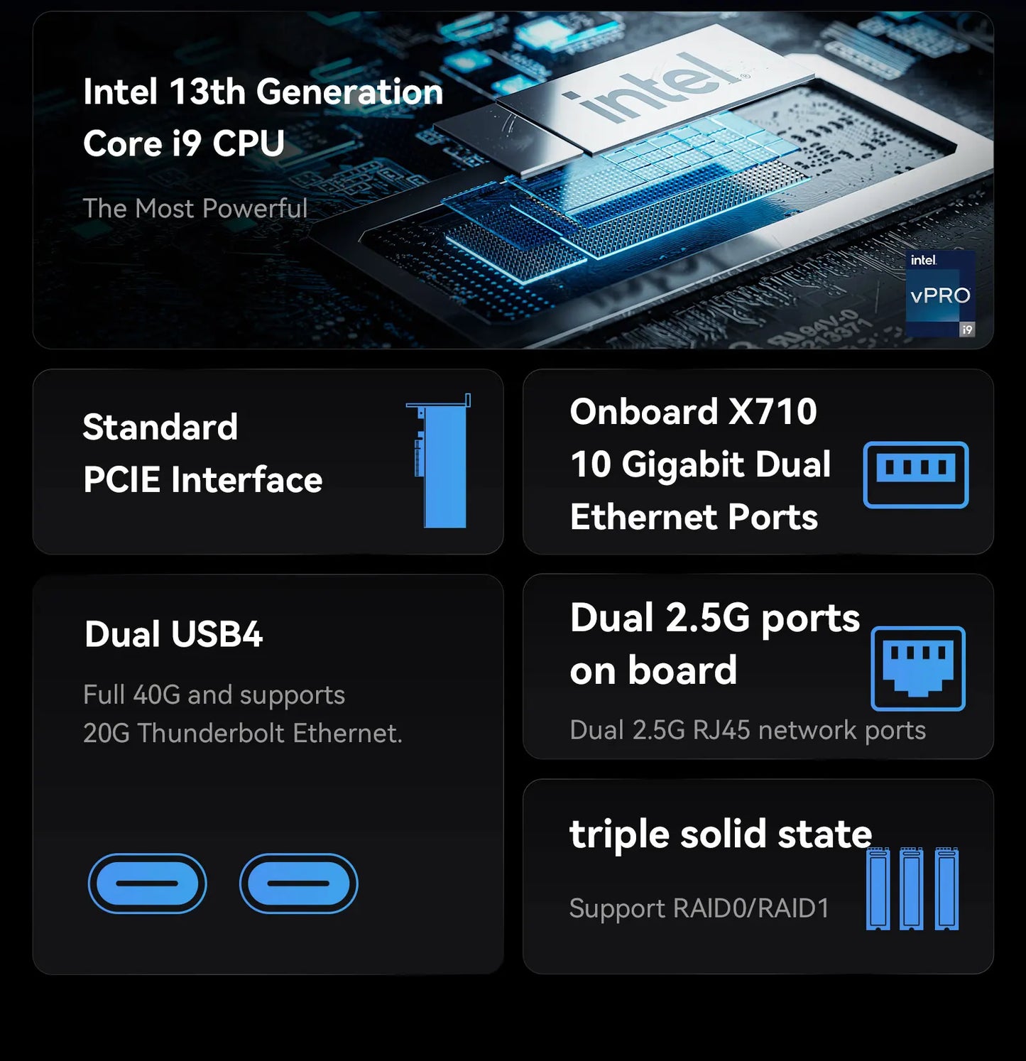 MINISFORUM Mini PC MS-01 Intel i9 Mini Computer