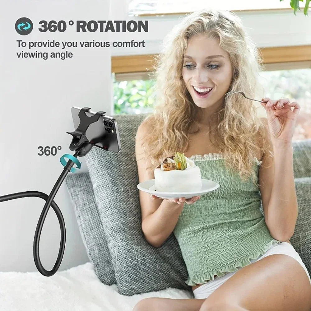360° Adjustable Mobile Phone Holder Universal Flexible Clip Stand Smartphone Holder Lazy Holder Bed Desktop Bracket Mount Stand