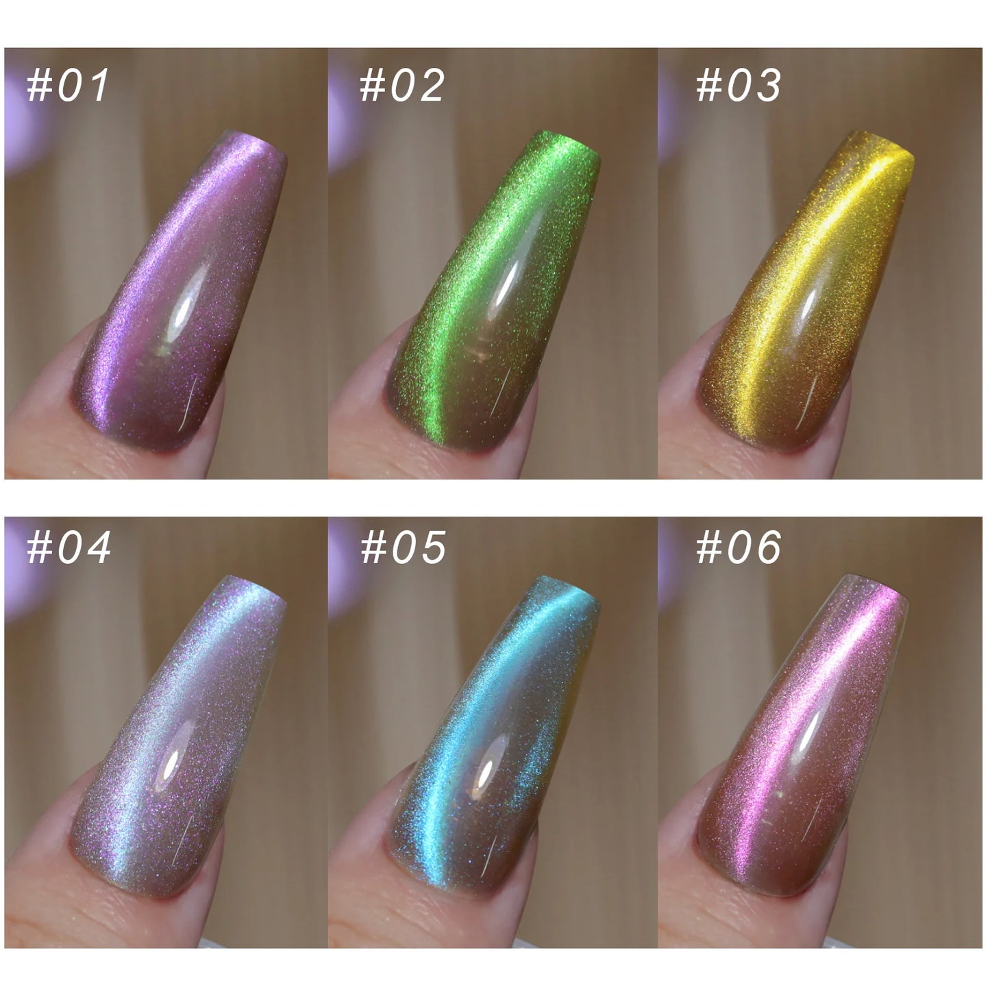 Aurora Blue Tears Cat Eye Magnetic Gel Nail Polish Sparkling Shimmer Fairy Crystal Magnetic Gel Nail Polish for DIY Charm Nails