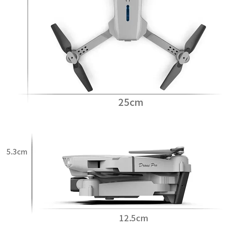 New E88 Pro WIFI FPV Drone Wide Angle HD 4K 1080P Camera Height Hold RC Foldable Quadcopter Dron Helicopter Toys Gift