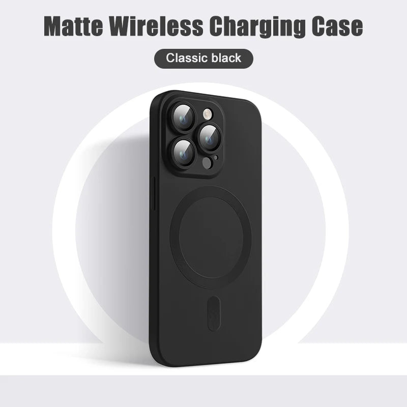Original Matte Silicone Magnetic Case For iPhone 1