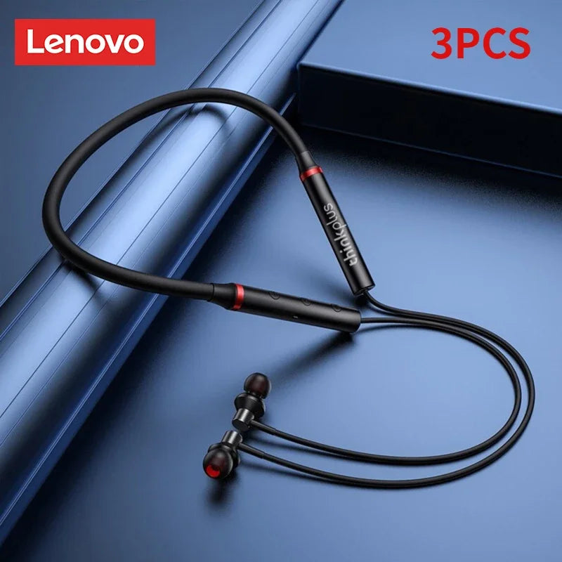 Origial Lenovo HE05X Bluetooth Earphones Earphone Waterproof Earplugs HIFI Sound Magnetic Neckband Headset Sports Headphone