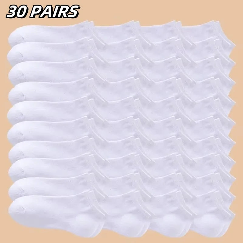 10 Pairs Women/Men Boat Socks Invisible Low Cut Silicone Non-slip Summer No-show Ankle Socks Solid Color Casual Breathable