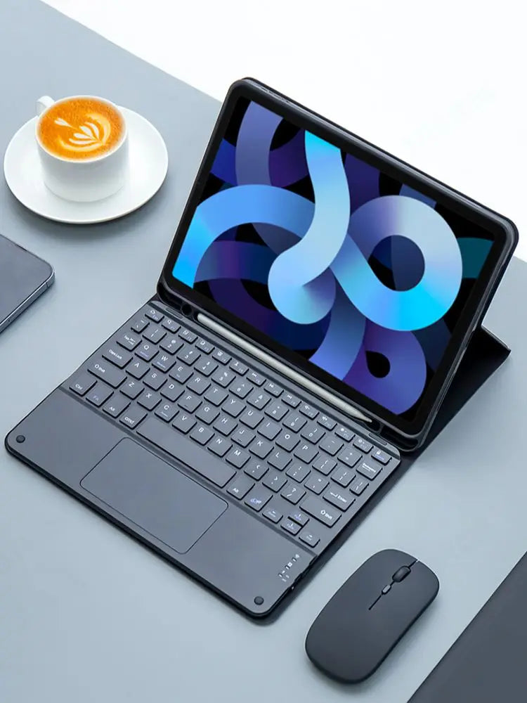 Magic keyboard Wireless Mouse For iPad 9th Generation Case A16 iPad 10.2 7th 8th Cover iPad Pro 11 M4 Air M3 10th Air 5/4 Funda