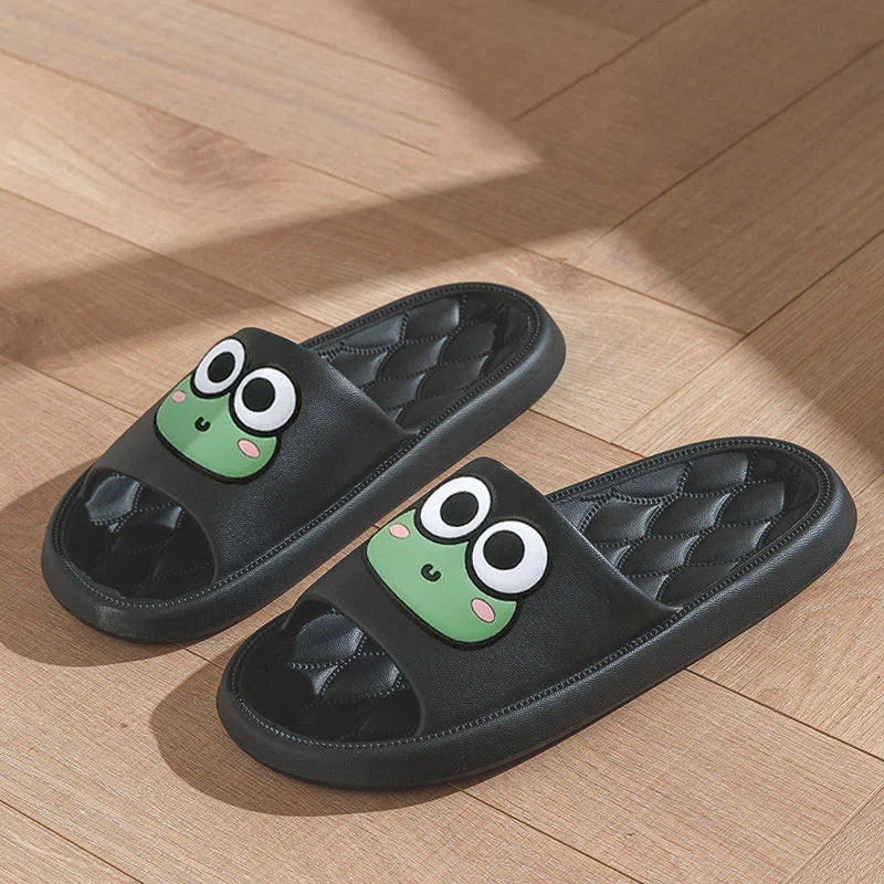 Summer Animal Print Beach Slides