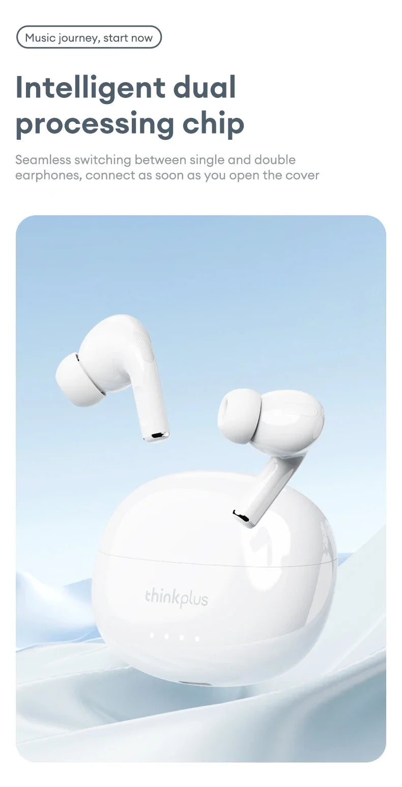 Lenovo LP5 PRO Wireless Bluetooth 5.4 Earphones TWS HiFi Sound Gaming Earbuds LP5Pro Sport headset Long Standby Touch Control