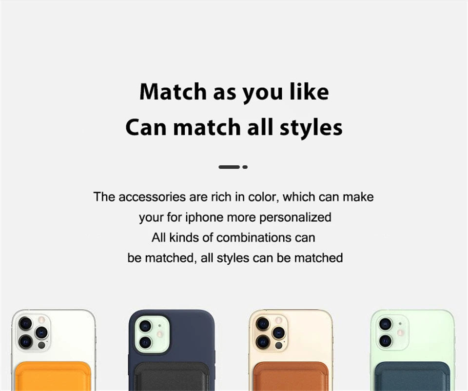 Magsafe Magnetic Wallet Phone Case For iPhone