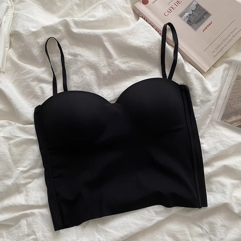 4 Colors Camisole for Women Fitness Crop Tops Summer Elegant Sexy All-match Casual Aesthetic Solid New