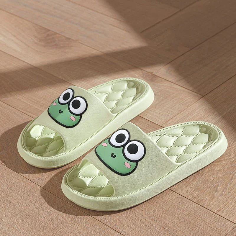 Summer Animal Print Beach Slides