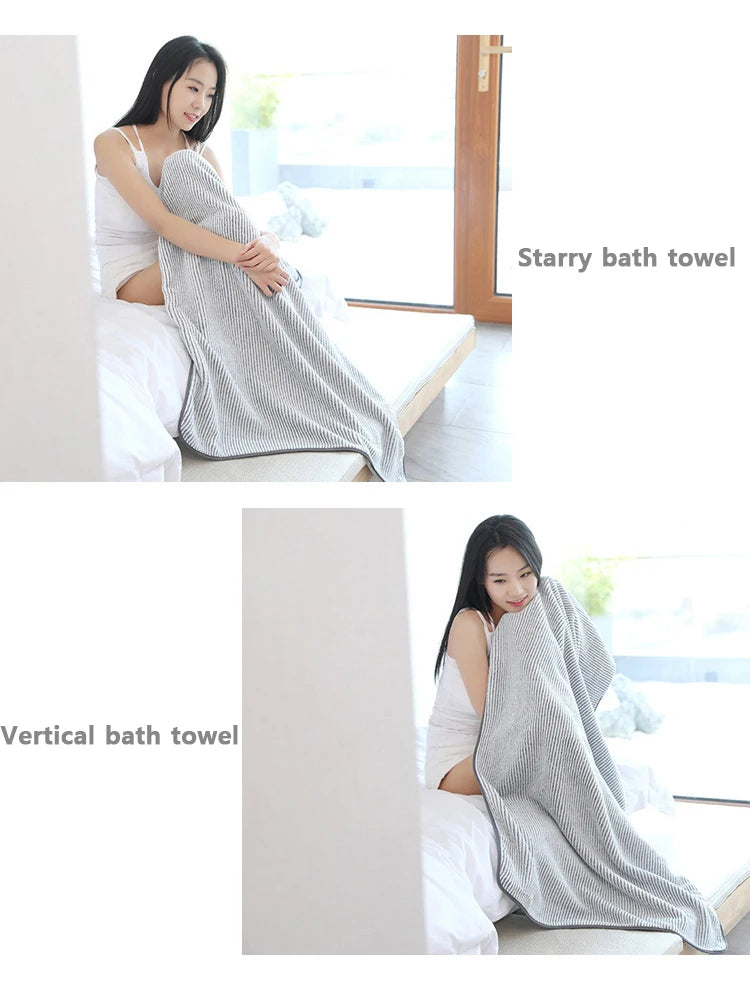 1PCS Thickened Bath Towels - 100% Bamboo Fiber