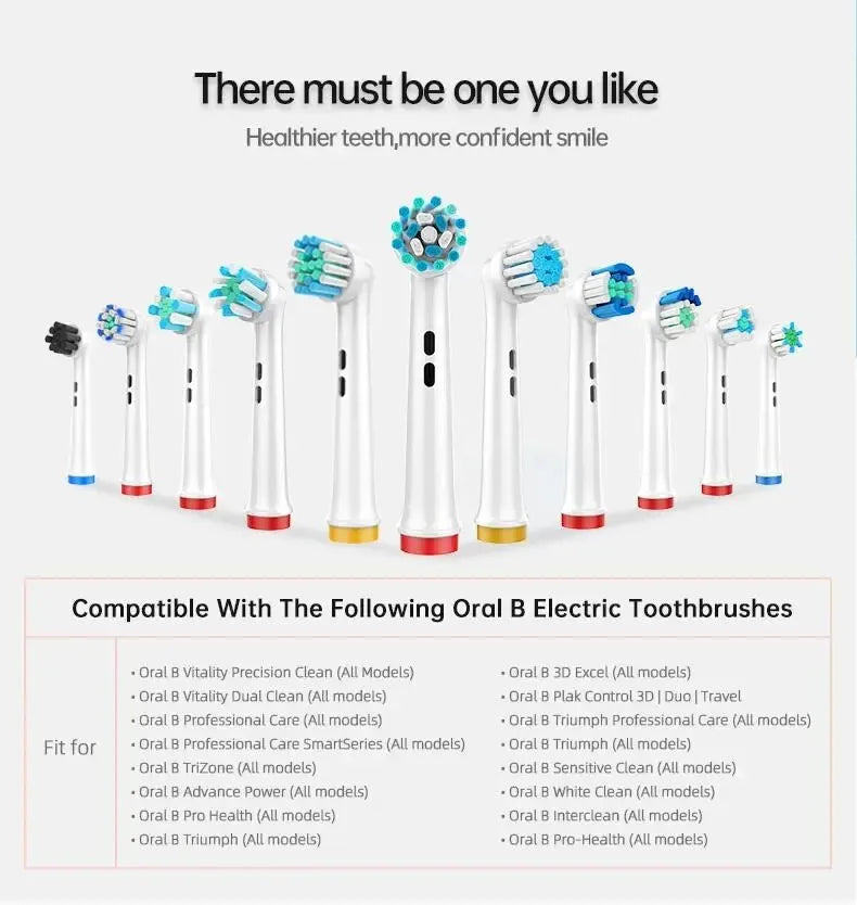 4PCS Dupont Bristle Electric Toothbrush Heads For Oral B