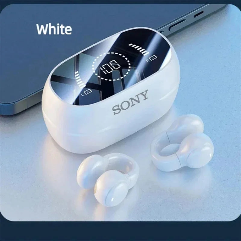 Sony Bone Conduction Wireless Earbuds - Bluetooth Headset with Noise Reduction Mic Sport Charging Earphones