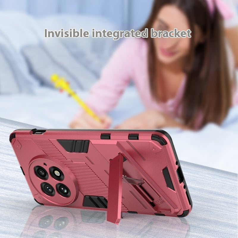 OnePlus 13 Phone Case Silicone Drop-resistant Soft And Hard Cover Invisible Bracket Magnetic Protection
