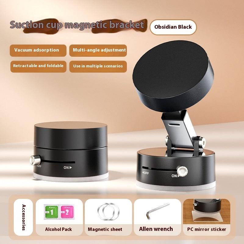 Foldable Magnetic Vacuum Suction Cup Car Phone Holder