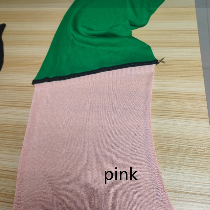 2pcs Women's Knitting Suit Summer Loose Round Neck Split Vest Top And Shorts Beach Clothing