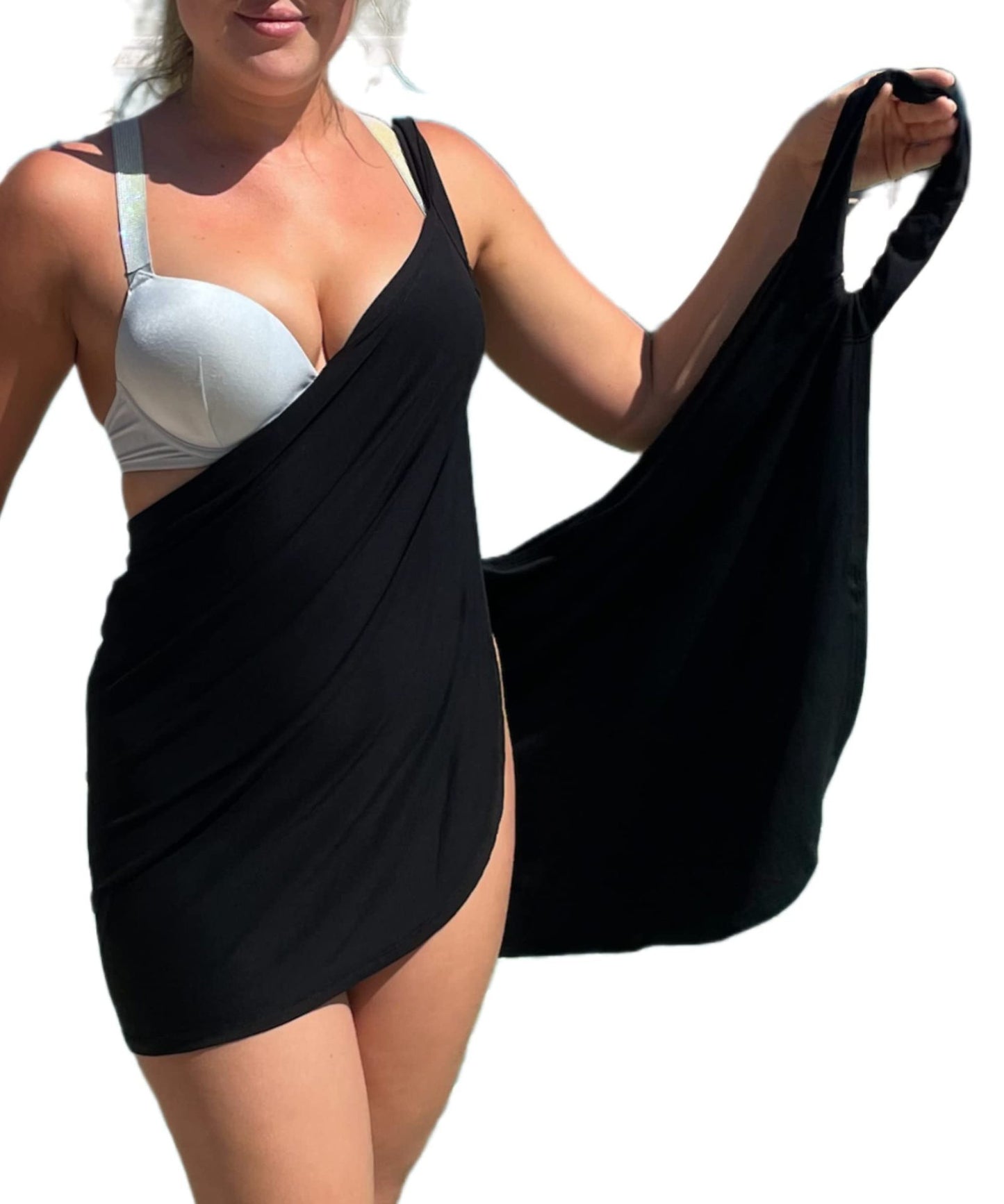Solid Color One-piece Swimsuit For Women Plus Size Backless Swimsuit