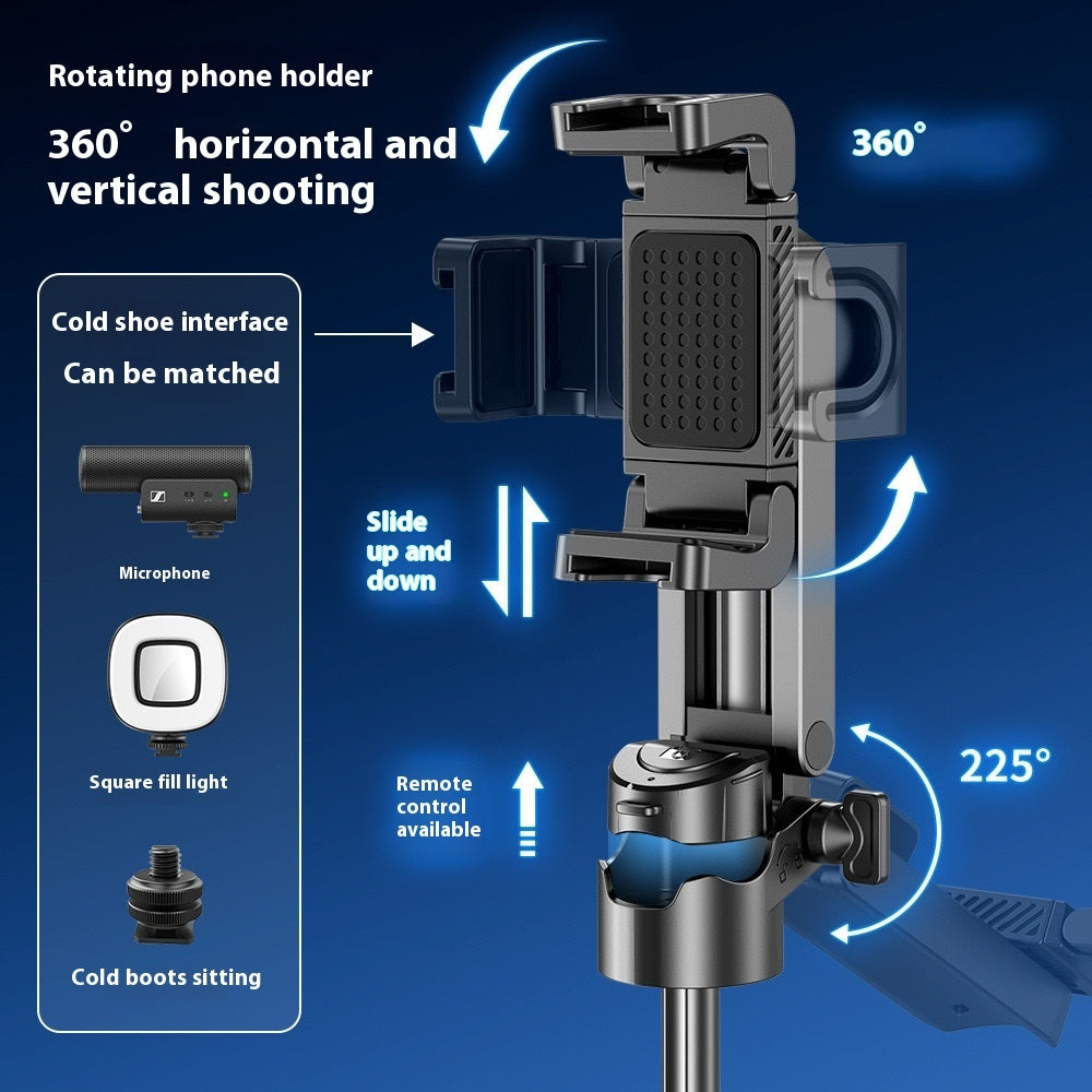Multifunctional Integrated Mini Selfie Stick Bracket