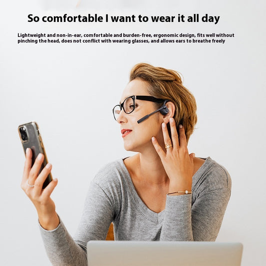 Bone Conduction Bluetooth Headset With CVC Dual Noise Reduction Microphone