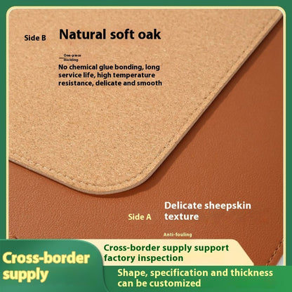 Cork Leather Table Mat Material Thickened PVC Mouse Mat