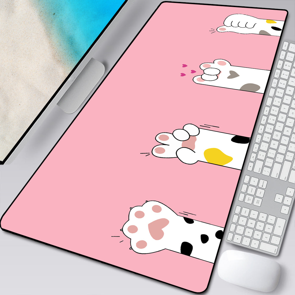 Large Cartoon Cat Paw Mouse Pad